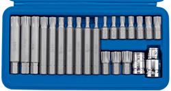 Draper 16347 (RIBE/22/SET/B) - 3/8, 1/2" Sq. Dr. Ribe® Socket and Bit Set ⠢ piece)