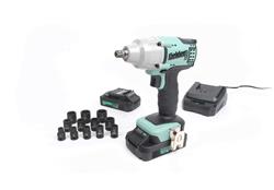 Kielder KWT-002-23 18V Brushless Cordless 3/8" Impact Wrench, 2 x 2.0Ah Li-ion TYPE18 Battery, with 12pc Socket Set