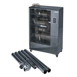 Draper 18037 ʍSH400/FLUE) - 230V Far Infrared Diesel Heater with Flue Kit, 40,000 BTU/11.6kW