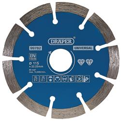 Draper 99782 ⣛S1) - Segmented Diamond Blade, 115mm