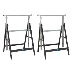 Sealey FDT32 - Fold Down Telescopic Trestle - 200kg Capacity - Pair